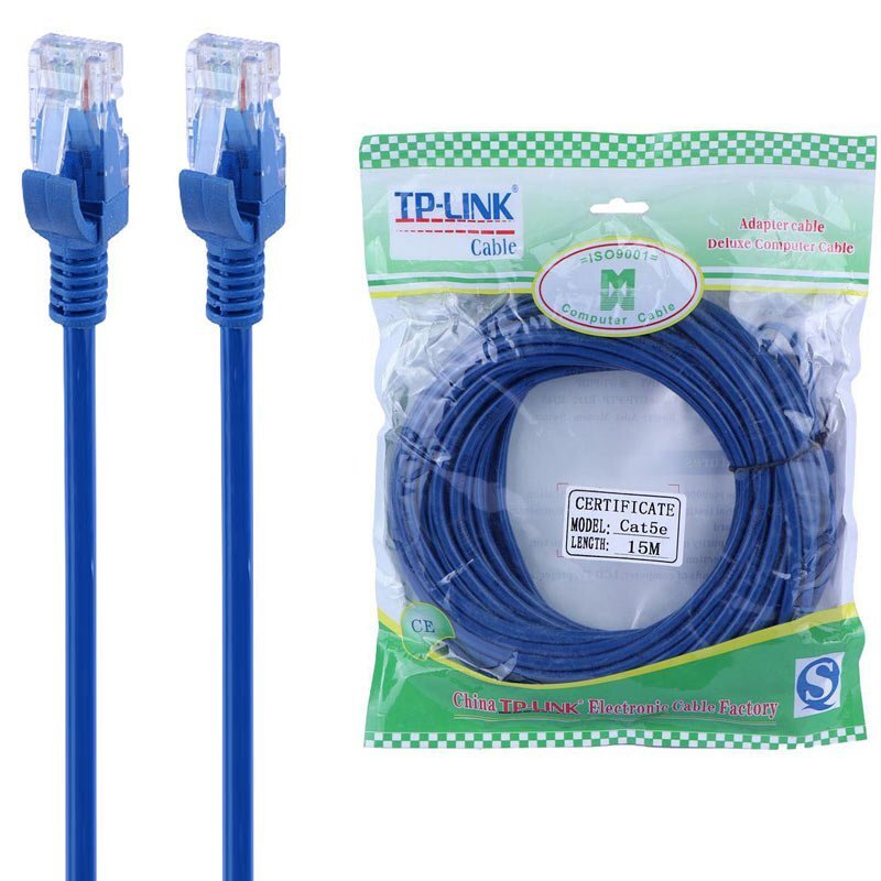 کابل شبکه Cat5e تی پی لینک طول 15 متر