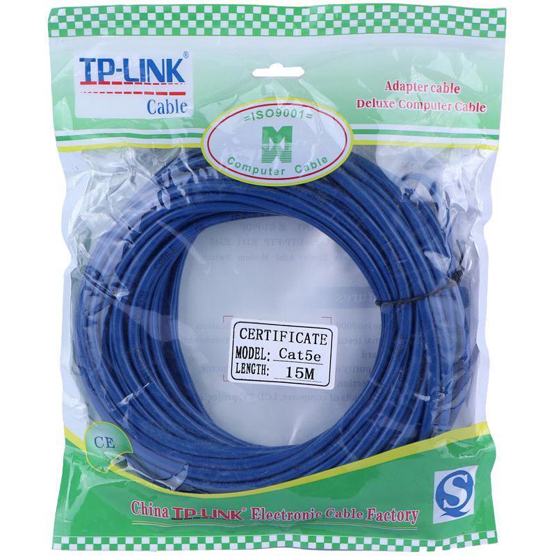 کابل شبکه Cat5e تی پی لینک طول 15 متر