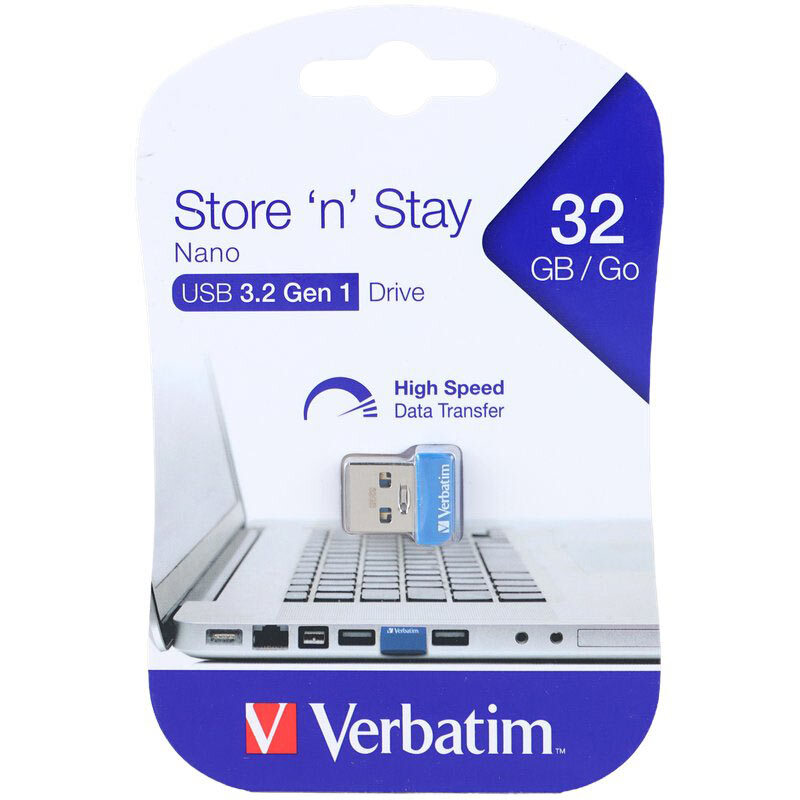 فلش 32 گیگ ورباتیم Verbatim Store N Stay Nano USB 3.2