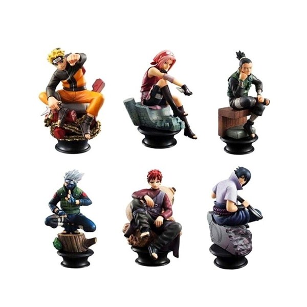 اکشن فیگور طرح Naruto نشسته کد 2087 بسته 6 عددی