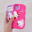 قاب سیلیکونی موج دار طرح Kitty