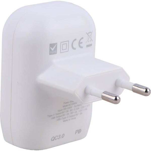 شارژر دیواری 20 وات بودی AC339VE QC3.0 PD 3A