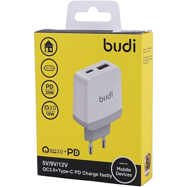 شارژر دیواری 20 وات بودی AC940VE QC3.0 PD 3A