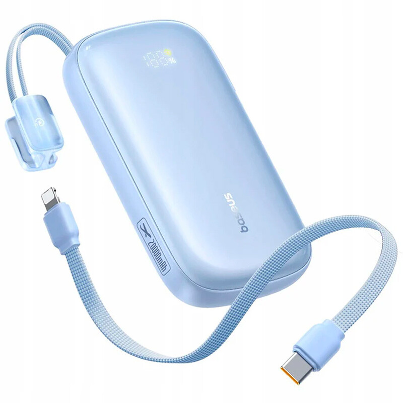 پاور بانک فست شارژ باسئوس EnerFill FC21 Qpow 3 Ultra E0027L PD 22.5W ظرفیت 10000 میلی آمپر ساعت