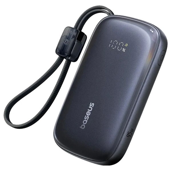 پاور بانک فست شارژ باسئوس EnerFill FC21 Qpow 3 Ultra E0027Q PD 45W ظرفیت 10000 میلی آمپر ساعت