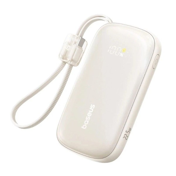پاور بانک فست شارژ باسئوس EnerFill FC21 Qpow 3 Ultra E0027M00 PD 22.5W ظرفیت 20000 میلی آمپر ساعت