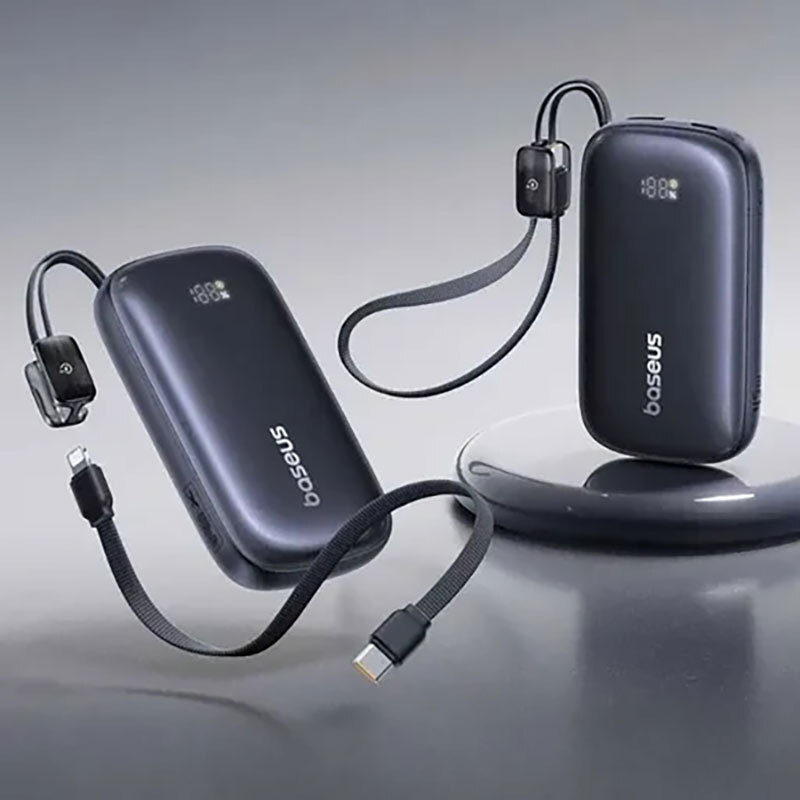 پاور بانک فست شارژ باسئوس EnerFill FC21 Qpow 3 Ultra E0027M00 PD 22.5W ظرفیت 20000 میلی آمپر ساعت