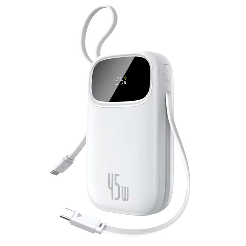 پاور بانک فست شارژ باسئوس QPow 3 P10082102 PD 45W ظرفیت 10000 میلی آمپر ساعت