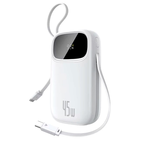 پاور بانک فست شارژ باسئوس QPow 3 P10082102 PD 45W ظرفیت 10000 میلی آمپر ساعت