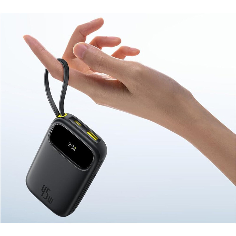 پاور بانک فست شارژ باسئوس QPow 3 P10082102 PD 45W ظرفیت 10000 میلی آمپر ساعت