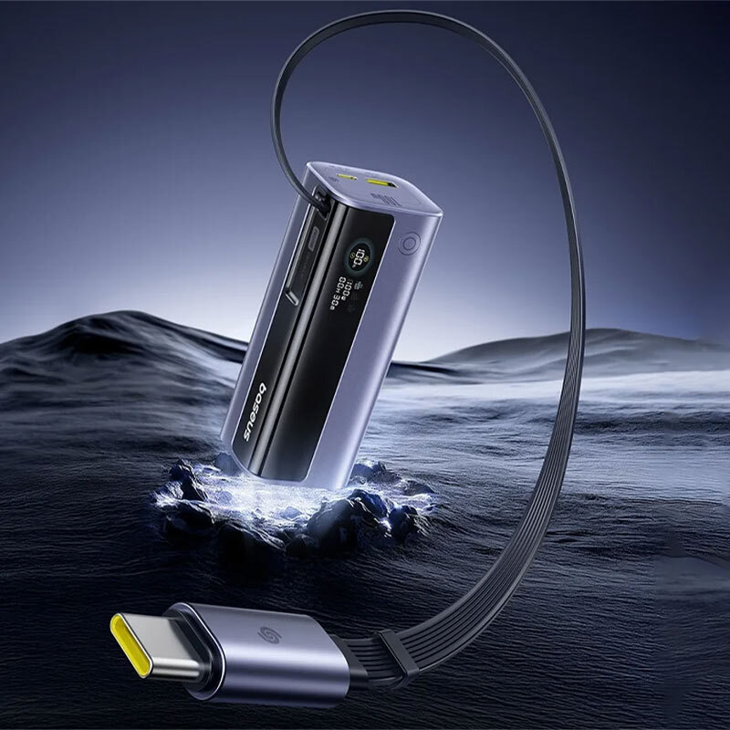 پاور بانک فست شارژ باسئوس EnerGeek GR11 PPCJB-10A0 E0027A01 PD 100W ظرفیت 10000 میلی آمپر ساعت