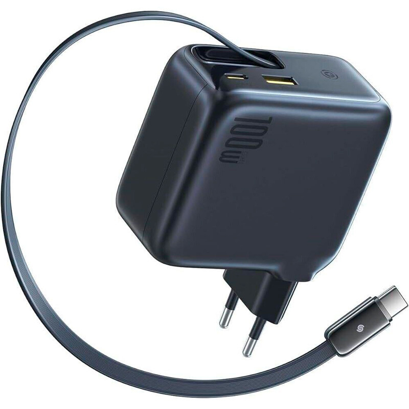شارژر دیواری سیم وصل 100 وات باسئوس EnerCore CJ11 E0120M PD 5A