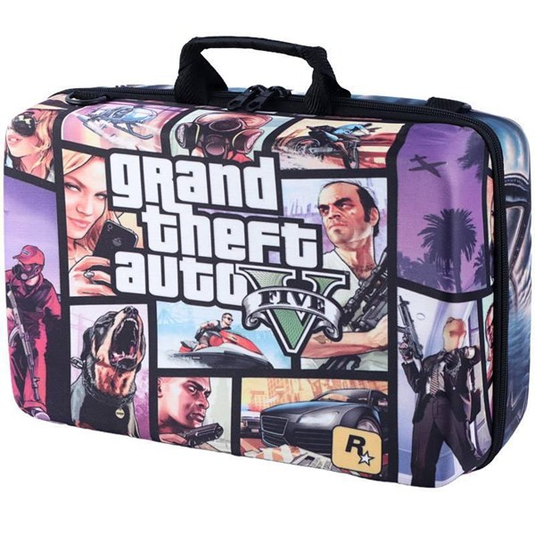 کیف کنسول بازی PS5 Slim طرح GTA V و گوریل فضایی کد 1