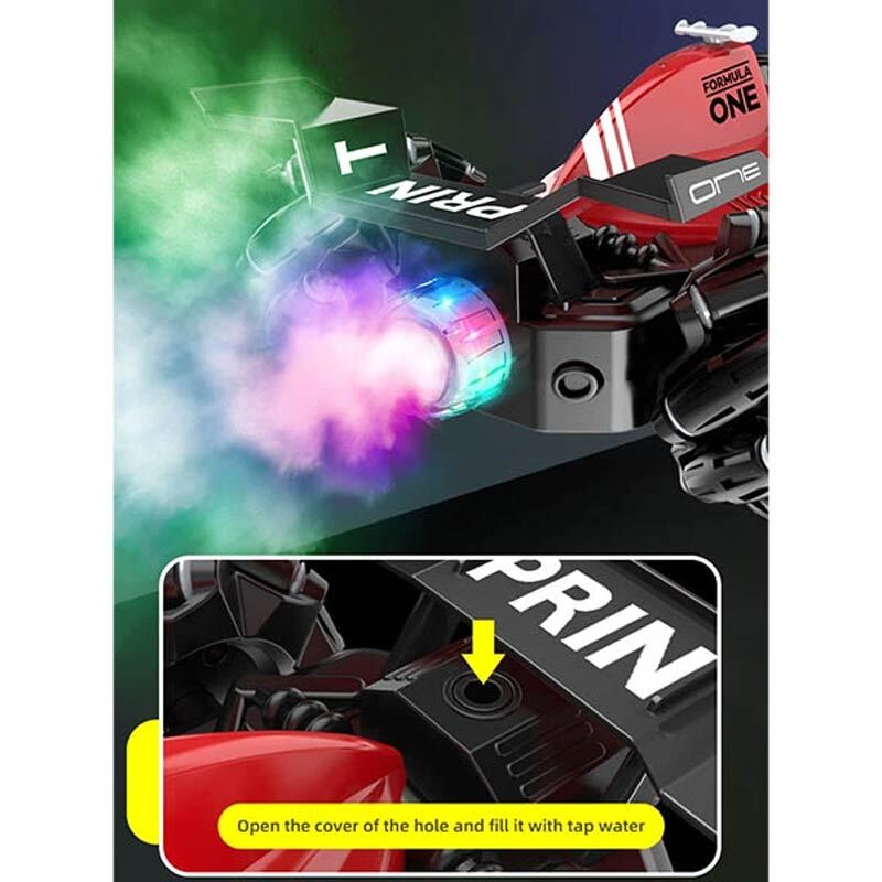 ماشین کنترلی شارژی موزیکال دودزا Can Xing Toys CTT-435 کد CX-88