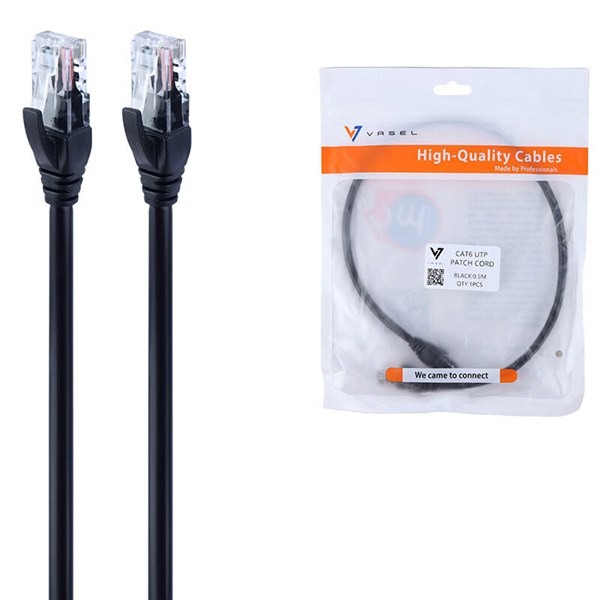 کابل شبکه Cat6 واصل طول 0.5 متر