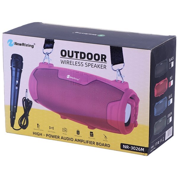 اسپیکر بلوتوثی نیو ریکسینگ NR-3026M + میکروفون
