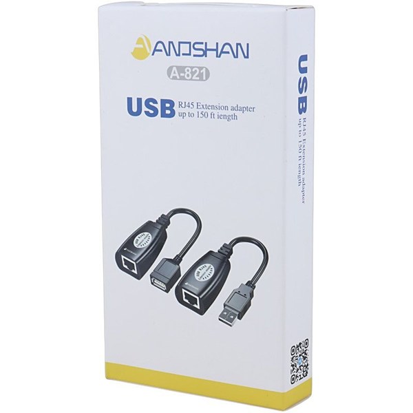 مبدل افزایش طول USB تحت شبکه انوشان A-821 طول 45 متر