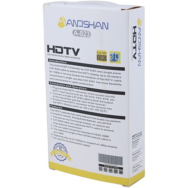 افزایش دهنده طول Anoshan A-823 HDMI 30m