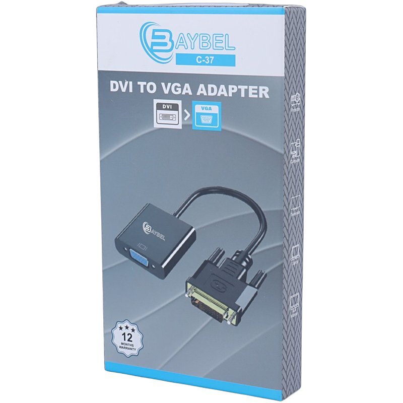 تبدیل DVI به VGA بایبل C-37