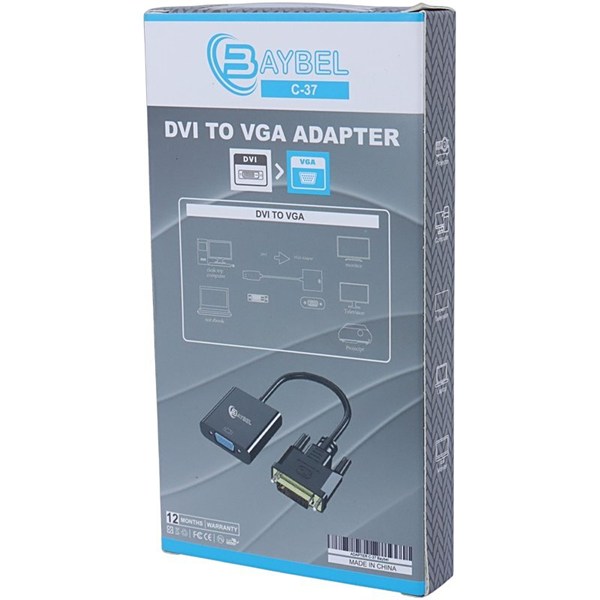 تبدیل DVI به VGA بایبل C-37