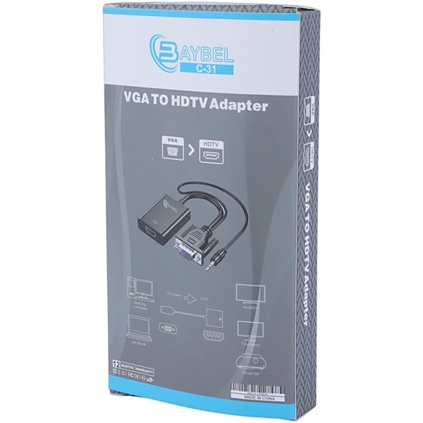 تبدیل VGA به HDMI بایبل C-31