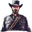 کوسن 3D گیمینگ طرح Red Dead Redemption