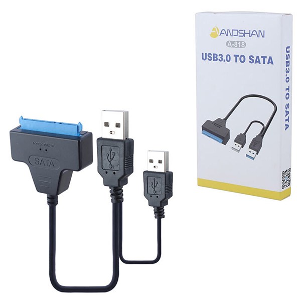 تبدیل سیم وصل Anoshan A-818 USB3.0 To SATA