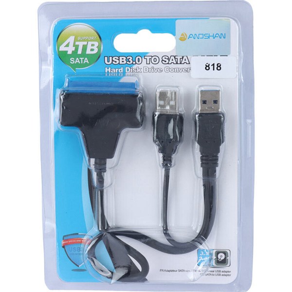 تبدیل سیم وصل Anoshan A-818 USB3.0 To SATA