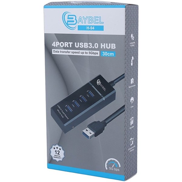 هاب 4 پورت USB 3.0 بایبل H-94