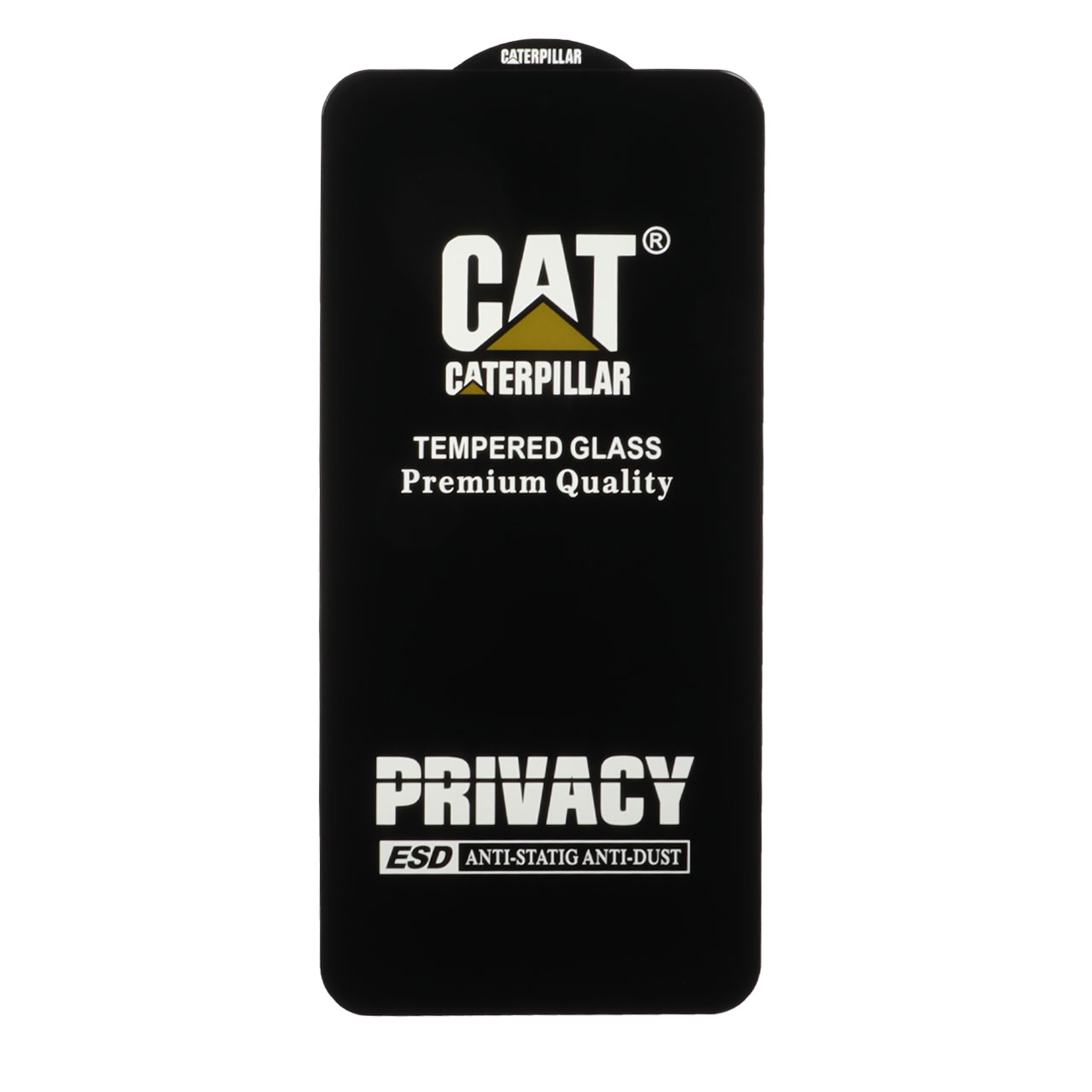 محافظ صفحه نمایش شیشه ای Full Cover Privacy Caterpillar - ESD مدل Samsung Galaxy A14 / M14 / F14 / A22 5G  - مشکی (بدون پک)