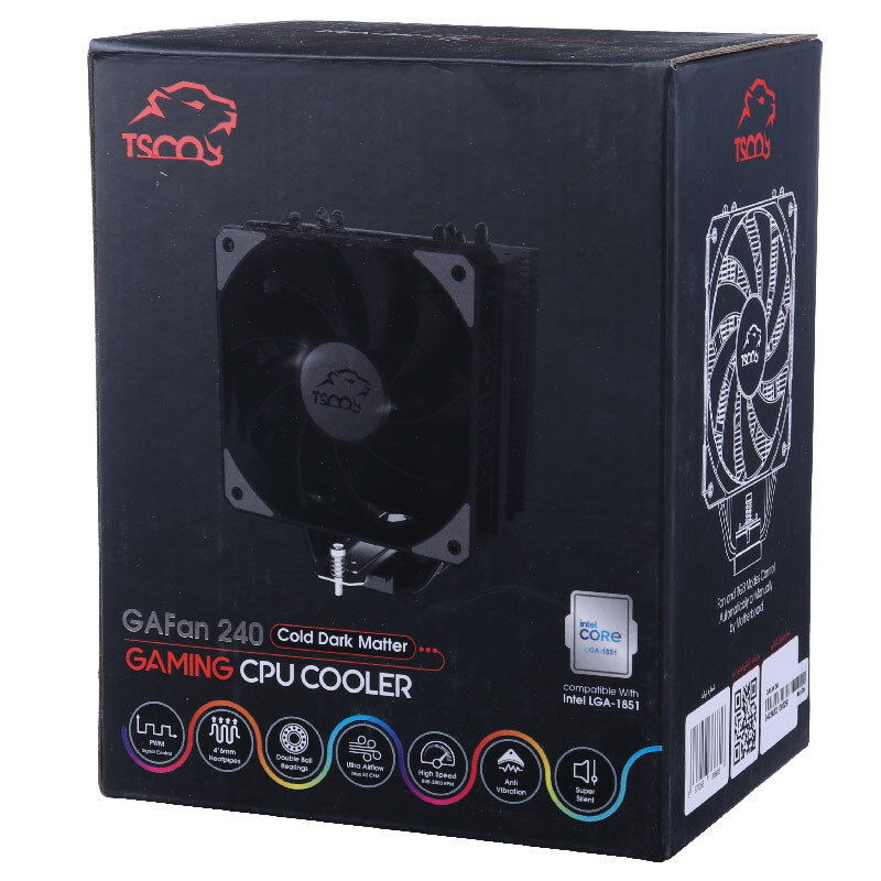 خنک کننده پردازنده تسکو GAFan 240 Cold Dark Matter