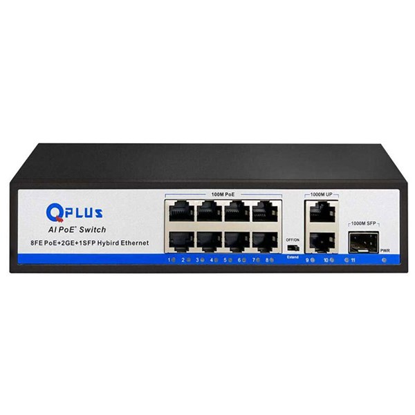 سوییچ 8 پورت POE کیو پلاس PL-P8002G-S1