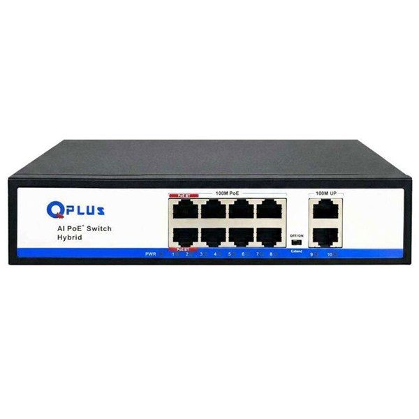 سوییچ 8 پورت POE کیو پلاس PL-PH8002