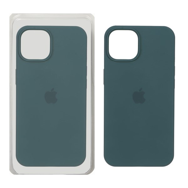 قاب سیلیکونی پاک کنی اورجینال Apple iPhone 13 / iPhone 14 - سبز کله غازی (پک اصلی)