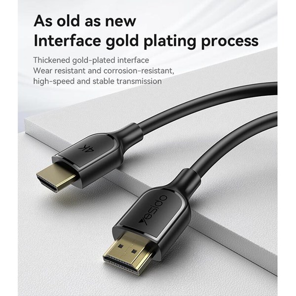 کابل HDMI 4K یسیدو HM16 طول 1.8 متر