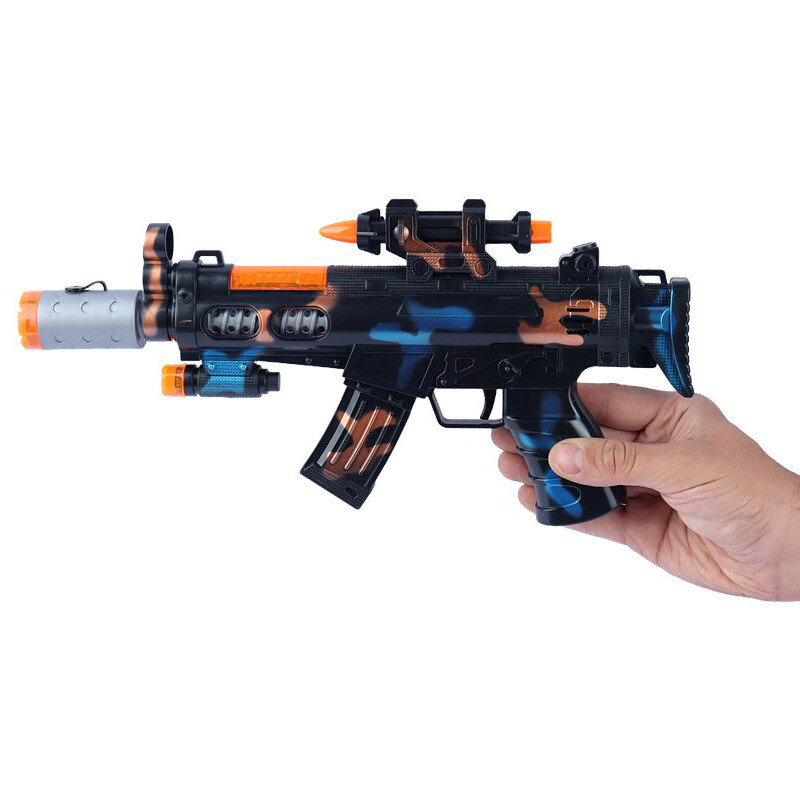 تفنگ M4 اسباب بازی موزیکال دودزا SR-16 کد 301330