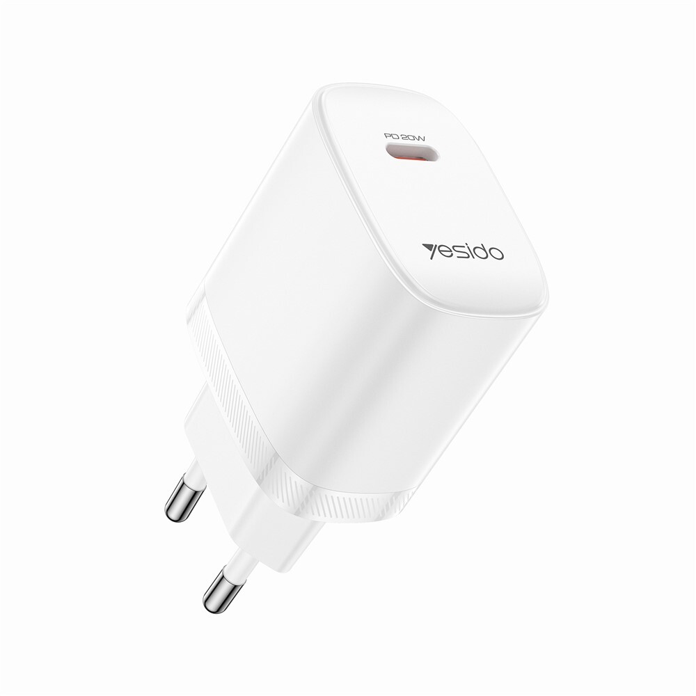 شارژر دیواری 20 وات یسیدو YC105 GaN PD 3A + کابل تبدیل تایپ سی