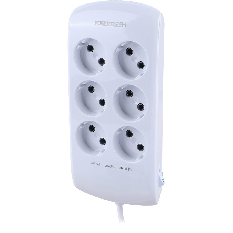 محافظ برق دیجیتال کامپیوتر و صوتی تصویری 6 خانه فروزش Lotus LT600 با کابل 2.8 متری کد 2