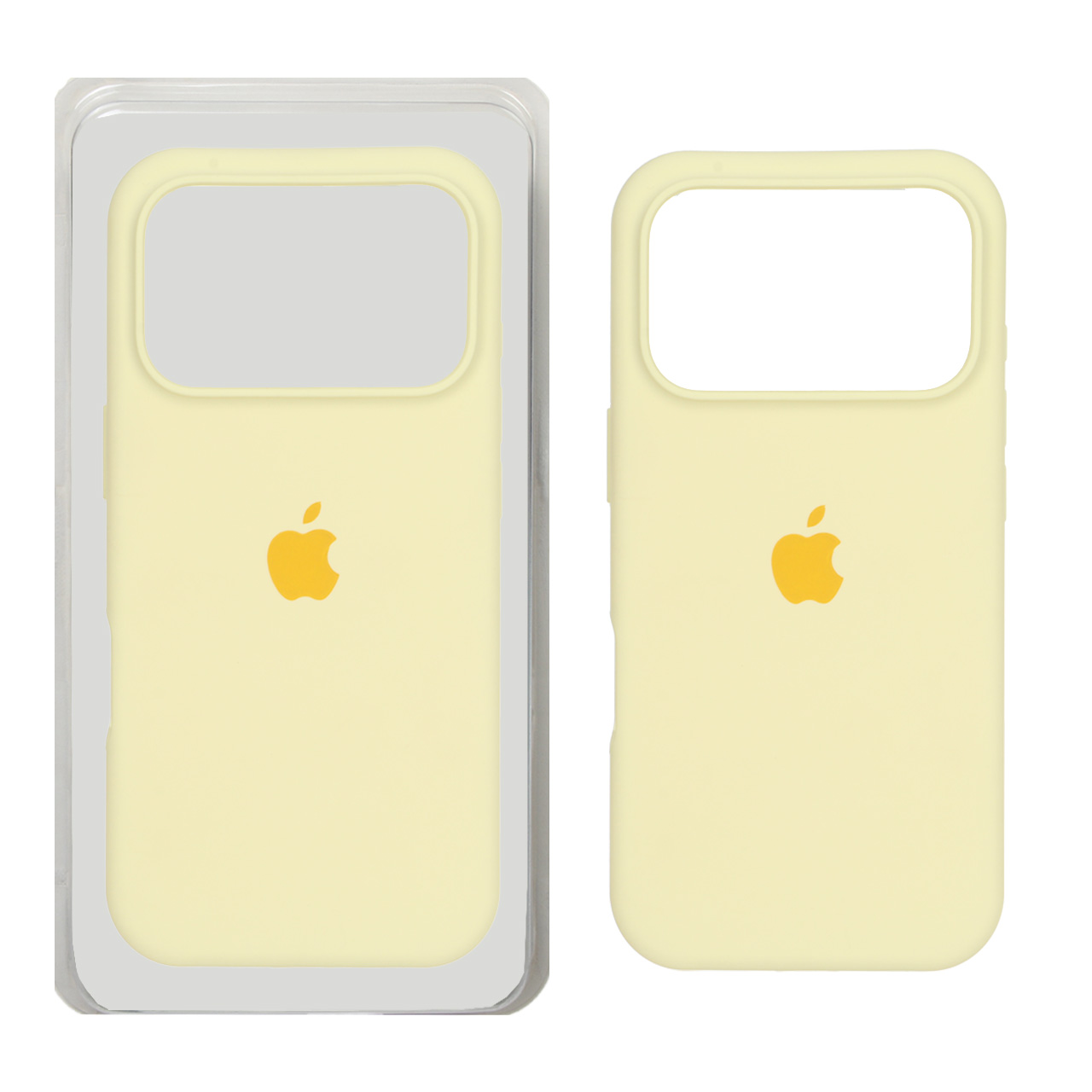 قاب سیلیکونی پاک کنی اورجینال Apple iPhone 17 Pro - لیمویی (پک اصلی)