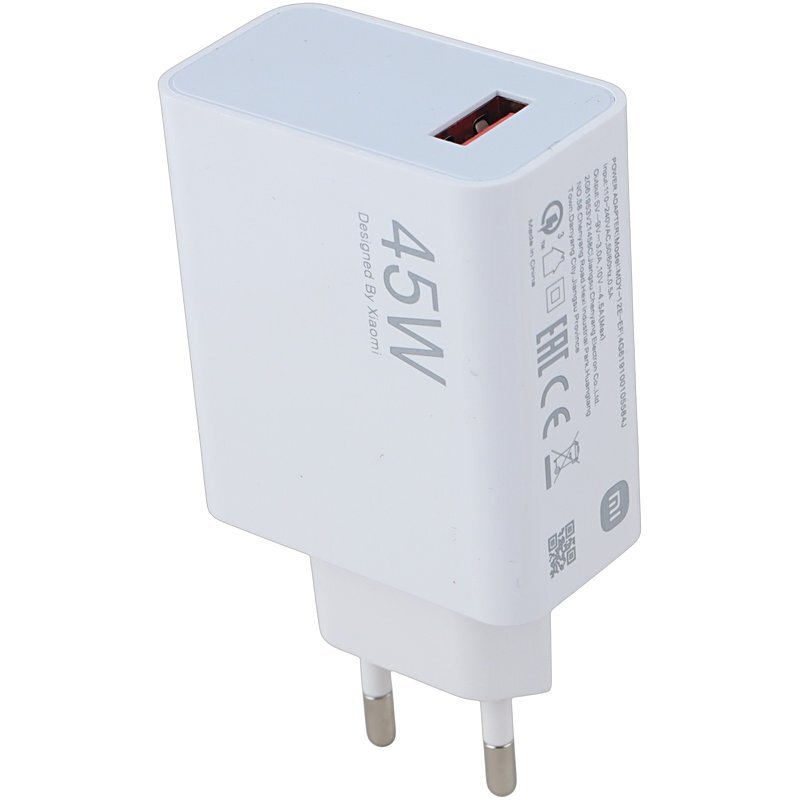 شارژر دیواری 45 وات شیائومی MDY-17-EF QC3.0 4.5A + کابل تایپ سی