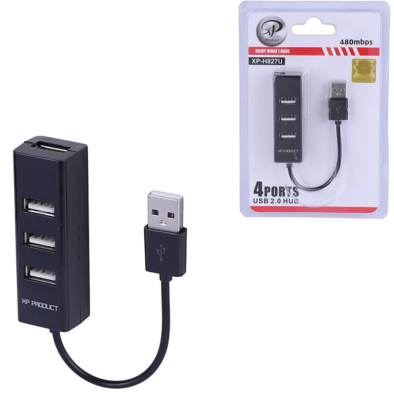 هاب 4 پورت USB ایکس پی پروداکت XP-H827U