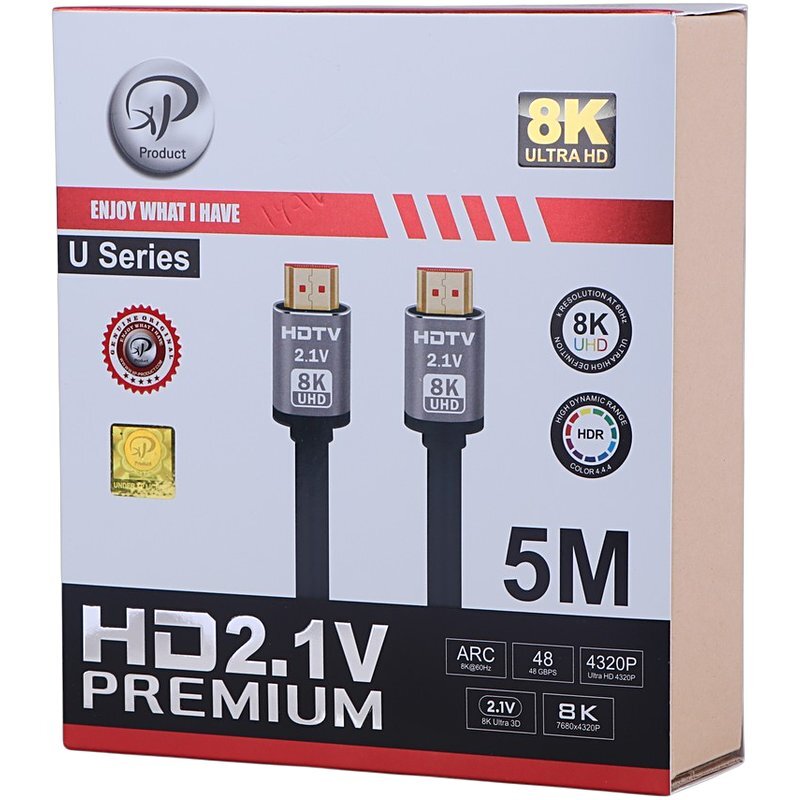 کابل HDMI 8K ایکس پی پروداکت U Series طول 5 متر