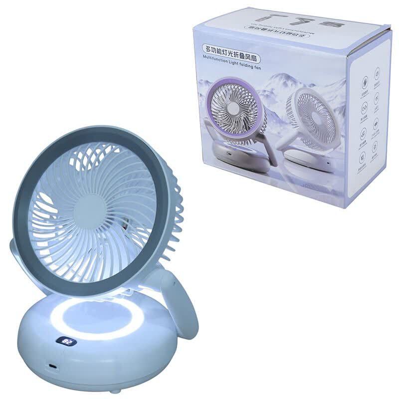 پنکه رومیزی شارژی Multifunction Light Folding Fan FS-26