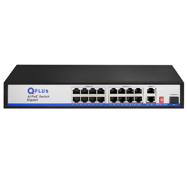 سوییچ 16 پورت POE کیو پلاس PL-P1602G-S1