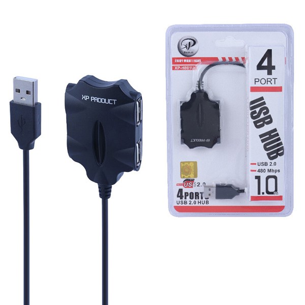 هاب 4 پورت USB ایکس پی پروداکت H-801U