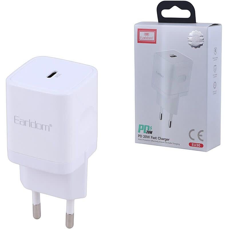 شارژر دیواری 20 وات ارلدام ES-EU30 PD 3A