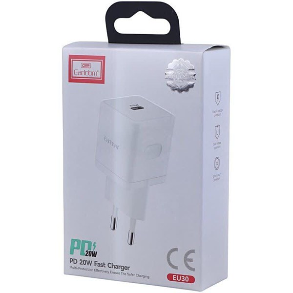 شارژر دیواری 20 وات ارلدام ES-EU30 PD 3A