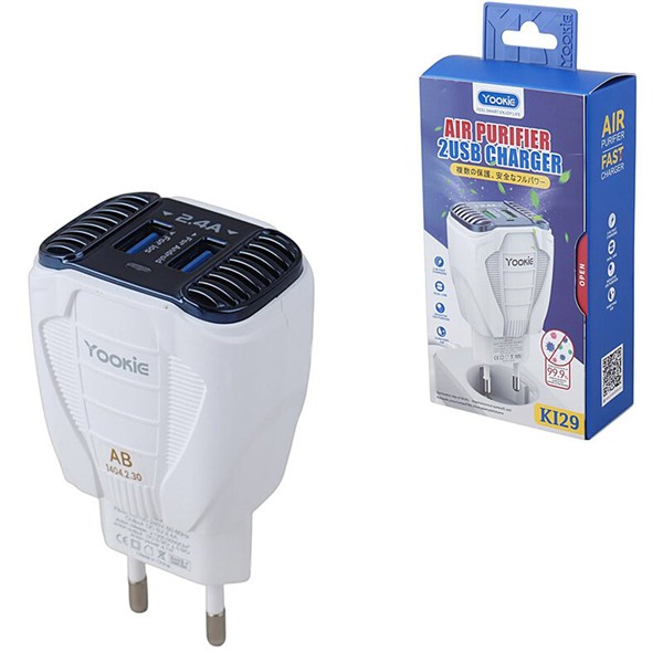شارژر دیواری 12 وات یوکی KI29 2.4A