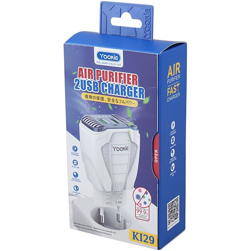 شارژر دیواری 12 وات یوکی KI29 2.4A
