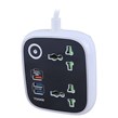 چند راهی 2 خانه یوکی EB03 با کابل 1.4 متری + شارژر USB و Type-C